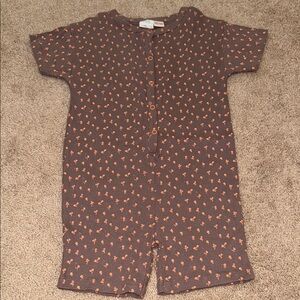 Brown and Orange Zara Romper for girls